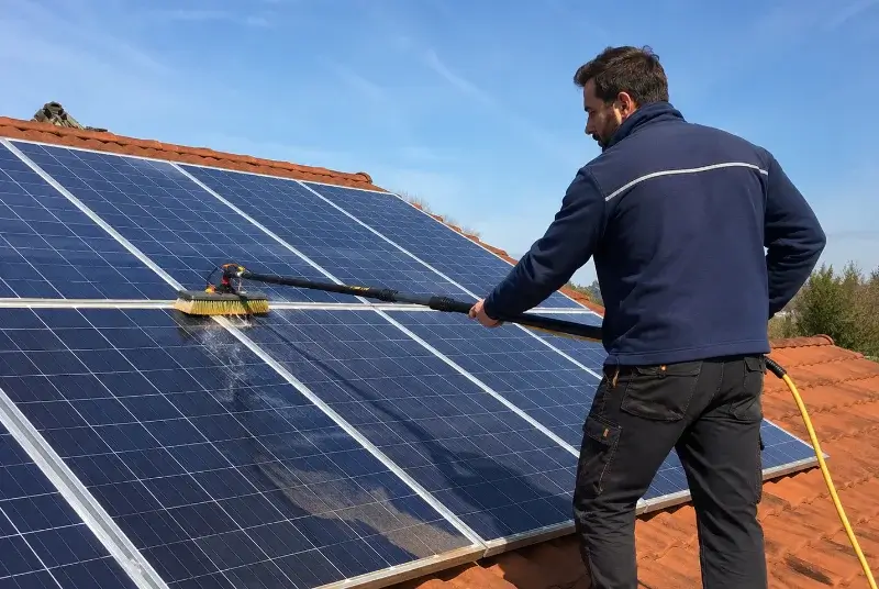 Nettoyage et entretien de panneaux solaires à Saint-Michel-Chef-Chef